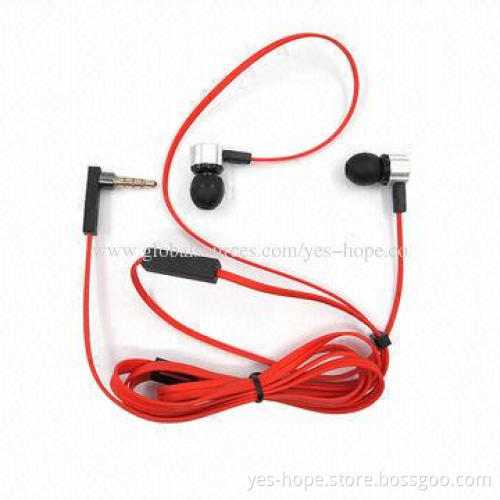 Colorful stereo mobile phone earphones, mic